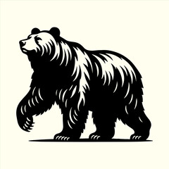 Bear animal Silhouette Vector Illustration