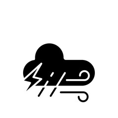 cloud lingtning windy rain  