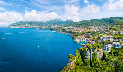 Obraz premium Landscape with Sorrento, Amalfi coast, Italy