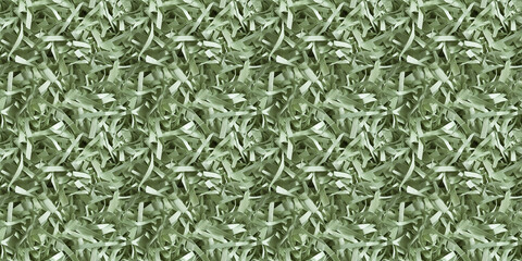 Obraz premium shredded paper filler in dusty olive green color with thin, delicate strips