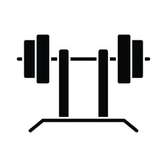 Smith machine icon solid vector design in trendy style
