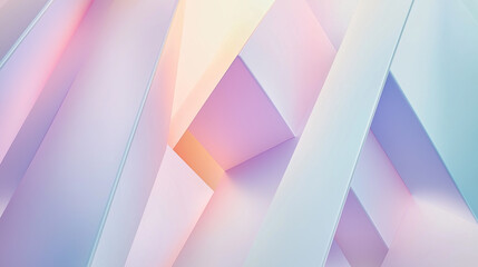 Fototapeta premium Abstract modern architecture creating a colorful geometric pattern with light and shadow