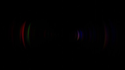 Abstract Minimalist Neon Light Arcs on Dark Background