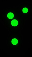 Neon Light Wave on Black Background