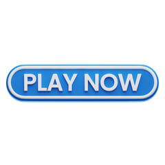 Fototapeta premium PLAY NOW 3D ICON ILLUSTRATION