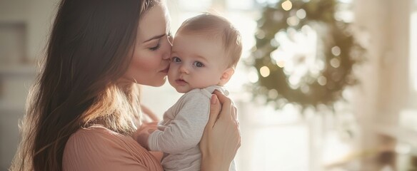 Obraz premium The Mother Embracing Her Baby