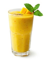 Refreshing mango smoothie with mint