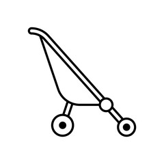 Baby stroller icon