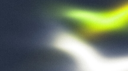 Grainy gradient background green gray white glow abstract glowing neon color wave black backdrop, noise texture banner poster header design, banner