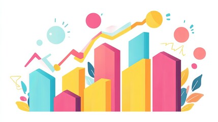 Graphic illustrating the upward trend of a website's visibility in search engine rankings, emphasizing increased performance and online presence. 