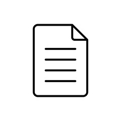 Outline document with folded corner