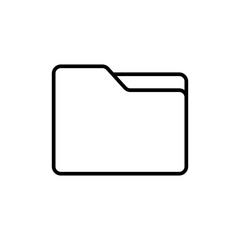 Line folder icon