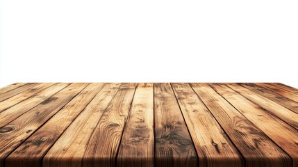 Empty wooden table top view background vector presentation design furniture tabletop hardwood.