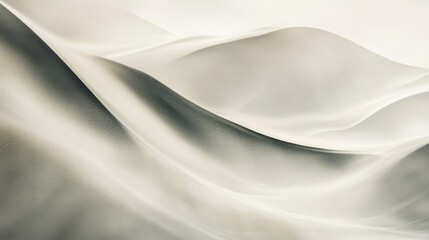 Obraz premium Abstract desert landscape with soft, flowing sand dunes in neutral tones