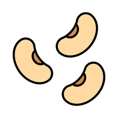 Flat design Soybeans icon. Vector.