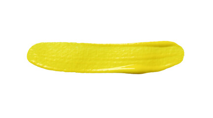 Yellow brush isolated with transparent image.