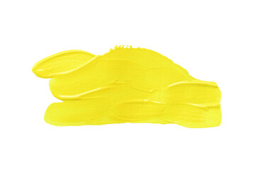 Yellow brush isolated with transparent image.