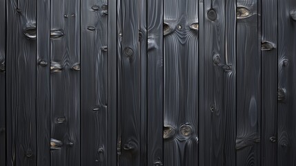 Fototapeta premium Wooden textured black planks board wall pattern hardwood rustic background