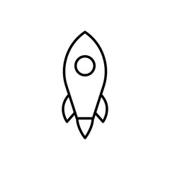 Outline spaceship icon