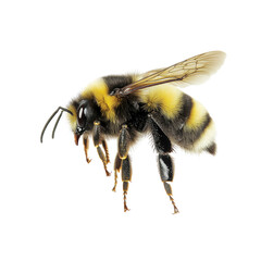Closeup of a Bumble Bee in Flight