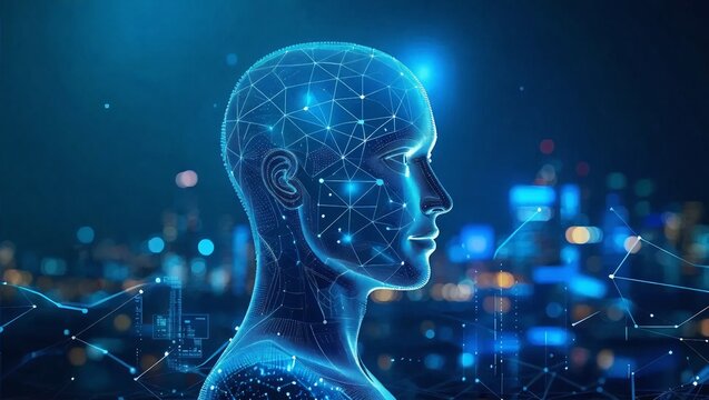  A visual representation of AI and automation shaping the future of work in modern business environments, Generative AI.