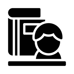 student glyph icon