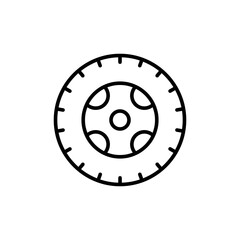 Outline wheel icon