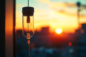 IV Drip Sunset Window