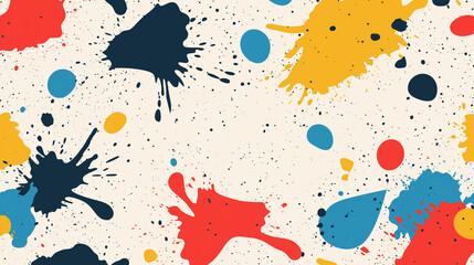 A colorful background with splatters of paint