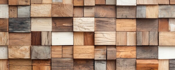 Stylish pallet wood wall art arranged in a mosaic pattern, combining recycled materials with modern design recycle  pallet  wood  design