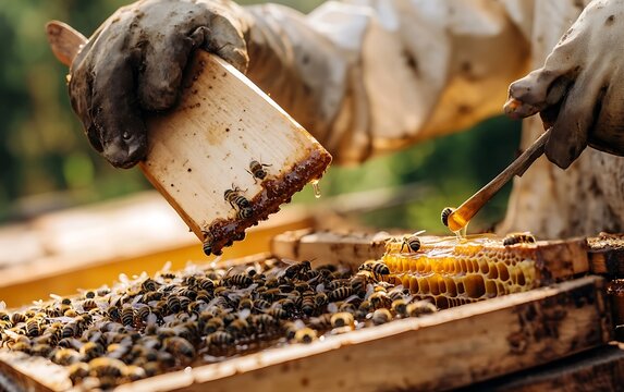 Traditional Beekeeping: Harvesting Honey with Ancient Tools