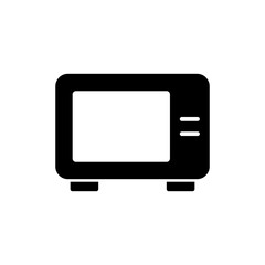 Black microwave icon