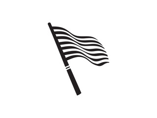 stripped flag icon vector isolated