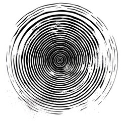 Fototapeta premium Abstract black concentric circles