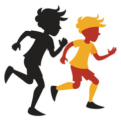 Footboll player sihlouette 