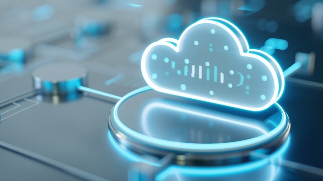 Innovative cloud computing technology symbolizing digital connectivity and modern data management.