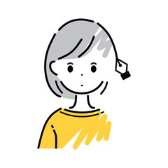 描き途中のイラスト