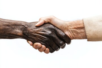 Hands handshake man cross-cultural.