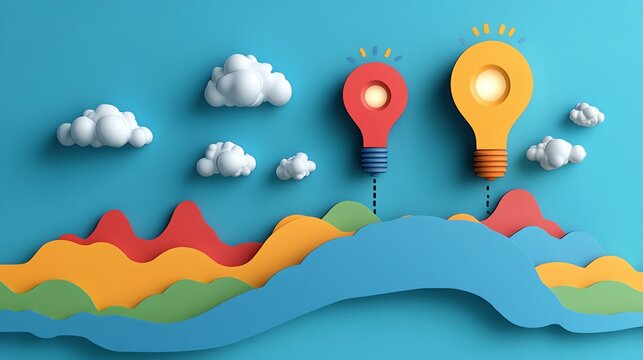 Business plan roadmap with milestones and goals, concept of business growth strategy