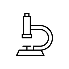 Microscope on transparent background