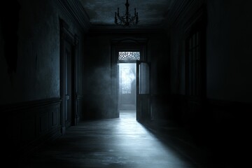 It's like walking into a horror movie set