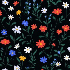 Obraz premium Background with solid twigs and flowers