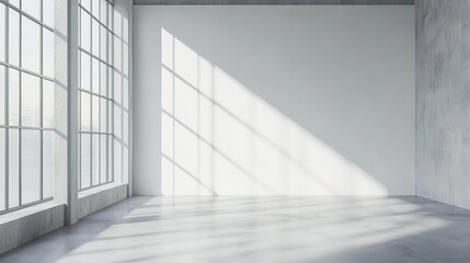 empty grey floor in contrasting white and gray photography studio versatile backdrop for photoshoots photo