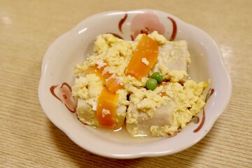 高野豆腐の卵とじ