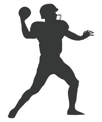 american football player vector silhouette