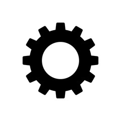 Isolated cogwheel icon