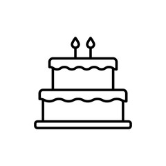 Birthday cake icon