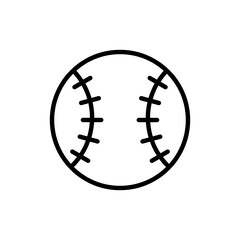 Baseball ball icon