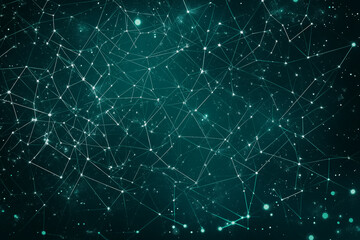 Obraz premium A blue background with a lot of lines and dots