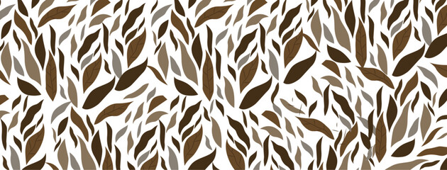 Leaf pattern in vector form. geometric abstract backdrop .